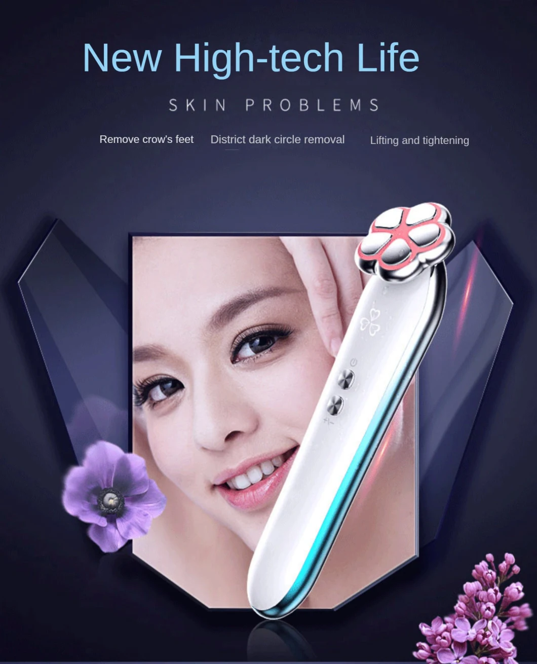 Portable RF Skin Tightening Beauty Instrument Beauty Personal Care Beauty Instrument Wrinkle Remover Device