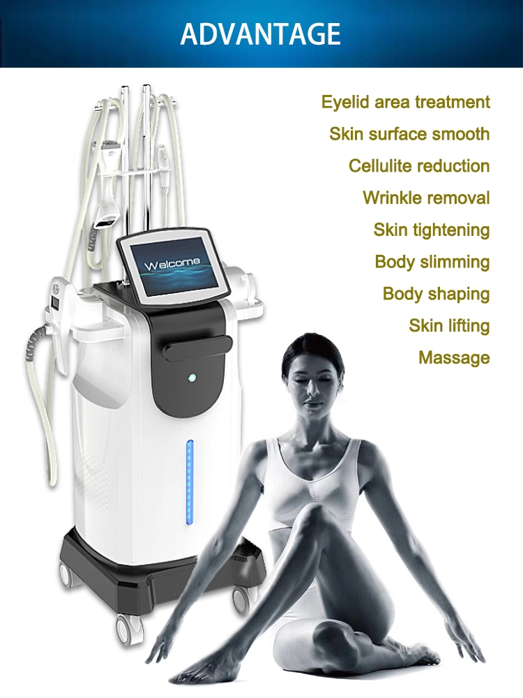 Multi-Functional Vacuum RF Slimming Equipment 40kHz Cavitation Vela Body Shaping Skin Tightening Beauty Salon Machine V39