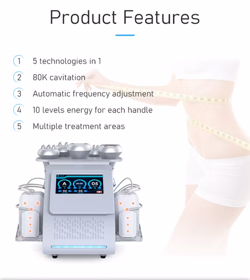 Портативная вакуумная кавитационная система 40 К 80 К RF Lipo Laser для удаления жира, ухода за телом, для похудения, потери веса, косметического оборудования