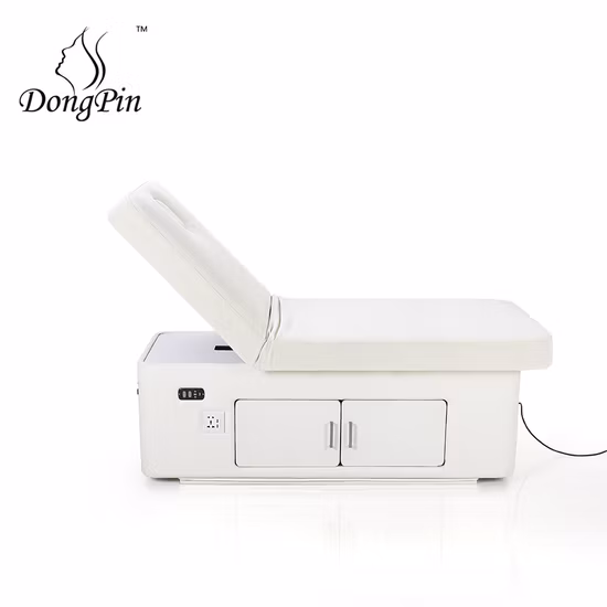 Кушетка для термомассажа, электрическая косметическая кровать SPA, кровать для лица, салонное оборудование со шкафом и освещением.